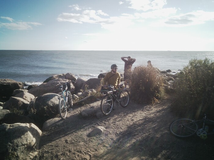 Bikers on Hammonasset Beach