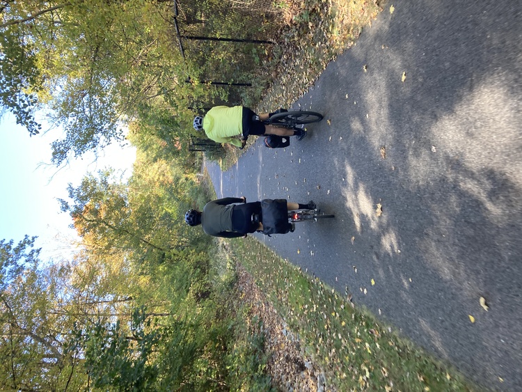 Bikers on the path