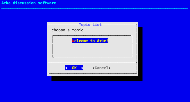 Arke topic list
