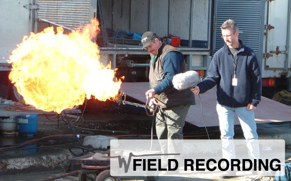 Field Recording with fire