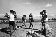 Dancing in the beach