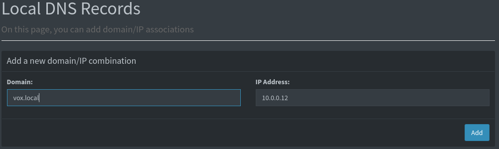 Local DNS Records